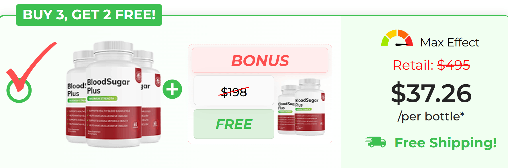 EverGreen Blood Sugar 1 bottle